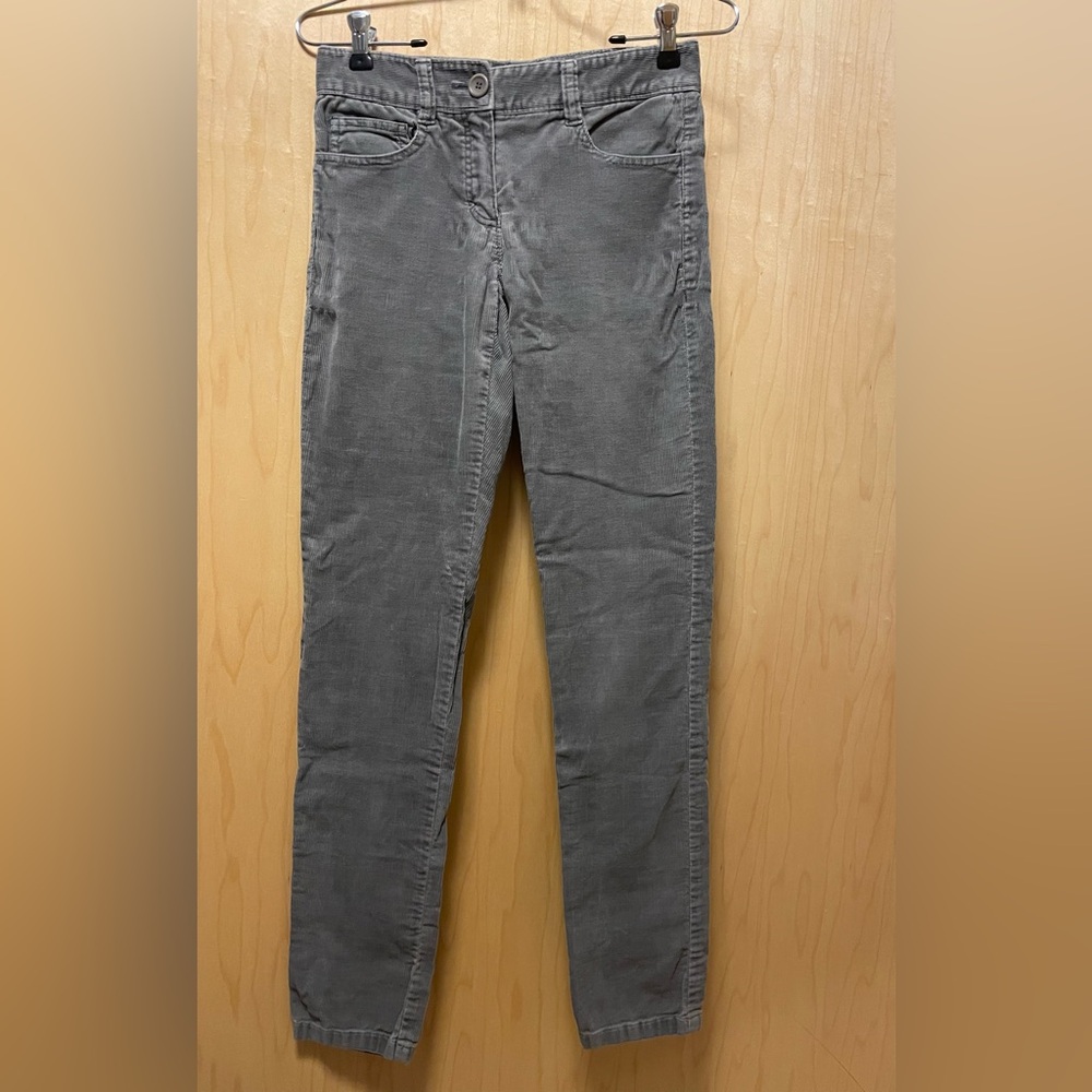 Theory Light Gray Corduroy Trousers